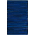 thumbnail image 1 of SAFAVIEH Rag Fergal Striped Cotton Area Rug, Blue/Multi, 4' x 6', 1 of 12