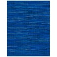 thumbnail image 1 of SAFAVIEH Rag Fergal Striped Cotton Area Rug, Blue/Multi, 8' x 10', 1 of 12