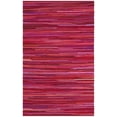 thumbnail image 1 of SAFAVIEH Rag Fergal Striped Cotton Area Rug, Red/Multi, 4' x 6', 1 of 12