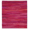 thumbnail image 1 of SAFAVIEH Rag Fergal Striped Cotton Area Rug, Red/Multi, 6' x 6' Square, 1 of 12