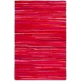 thumbnail image 1 of SAFAVIEH Rag Fergal Striped Cotton Area Rug, Red/Multi, 6' x 9', 1 of 12