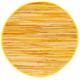 thumbnail image 1 of Safavieh Rag Rug Collection Transitional Boho, Cottage, Modern, Flatweave Yellow/Multicolor Striped Area Rugs 4' x 4', 1 of 12