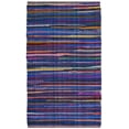 thumbnail image 1 of SAFAVIEH Rag Petar Striped Cotton Area Rug, Blue/Multi, 2'6" x 4', 1 of 14