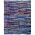 thumbnail image 1 of SAFAVIEH Rag Petar Striped Cotton Area Rug, Blue/Multi, 9' x 12', 1 of 14
