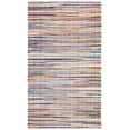 thumbnail image 1 of SAFAVIEH Rag Petar Striped Cotton Area Rug, Ivory/Multi, 6' x 9', 1 of 12