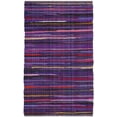 thumbnail image 1 of SAFAVIEH Rag Petar Striped Cotton Area Rug, Purple/Multi, 2'6" x 4', 1 of 8