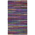 thumbnail image 1 of SAFAVIEH Rag Petar Striped Cotton Area Rug, Purple/Multi, 4' x 6', 1 of 8