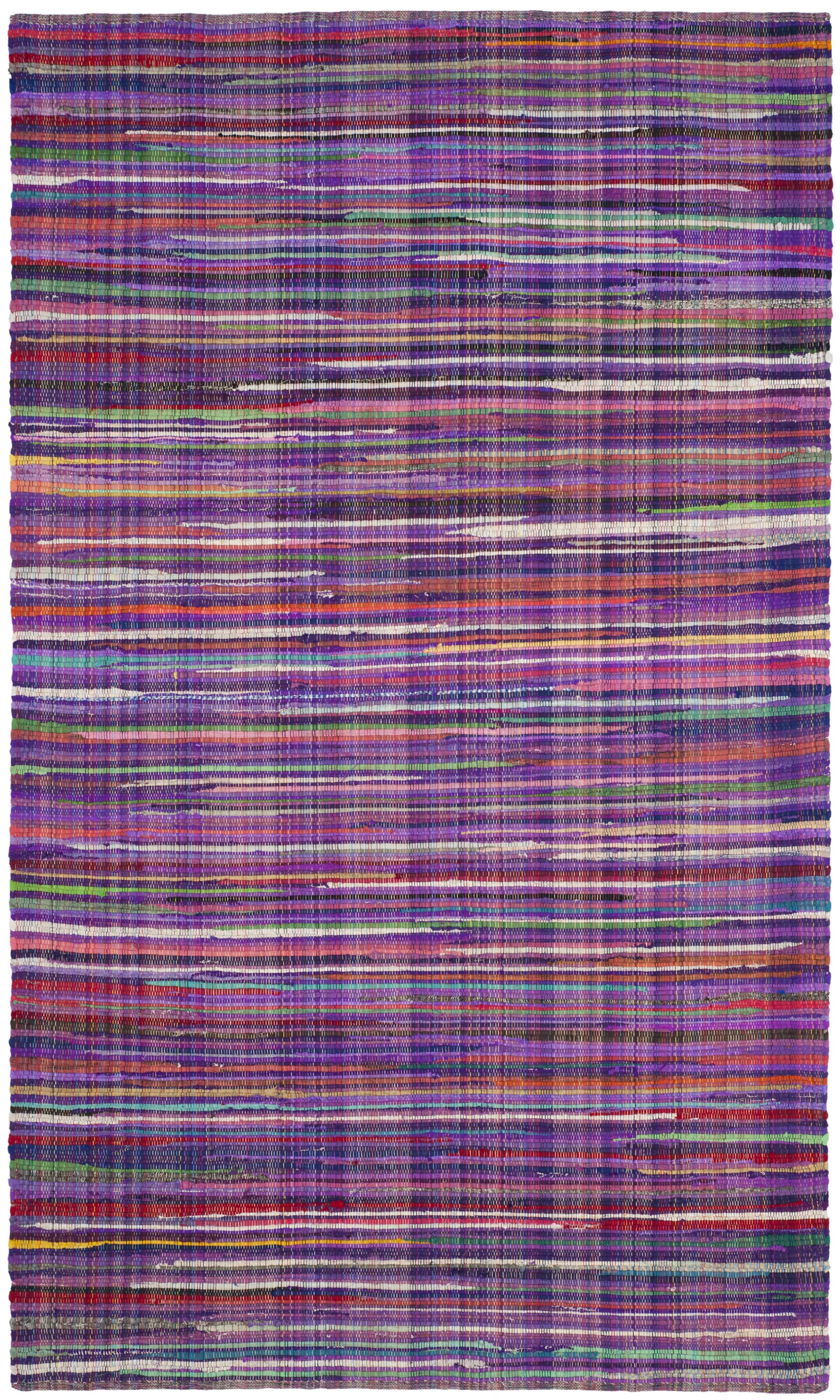 Multicolor Handwoven Wool and Cotton Area Rug