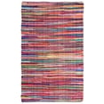 thumbnail image 1 of SAFAVIEH Rag Petar Striped Cotton Area Rug, Red/Multi, 5' x 8', 1 of 12