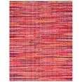 thumbnail image 1 of SAFAVIEH Rag Petar Striped Cotton Area Rug, Red/Multi, 8' x 10', 1 of 12