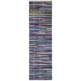 thumbnail image 1 of SAFAVIEH Rag Petar Striped Cotton Runner Rug, Blue/Multi, 2'3" x 9', 1 of 13