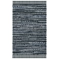 thumbnail image 1 of SAFAVIEH Rag Robynne Striped Cotton Area Rug, Black, 3' x 5', 1 of 11