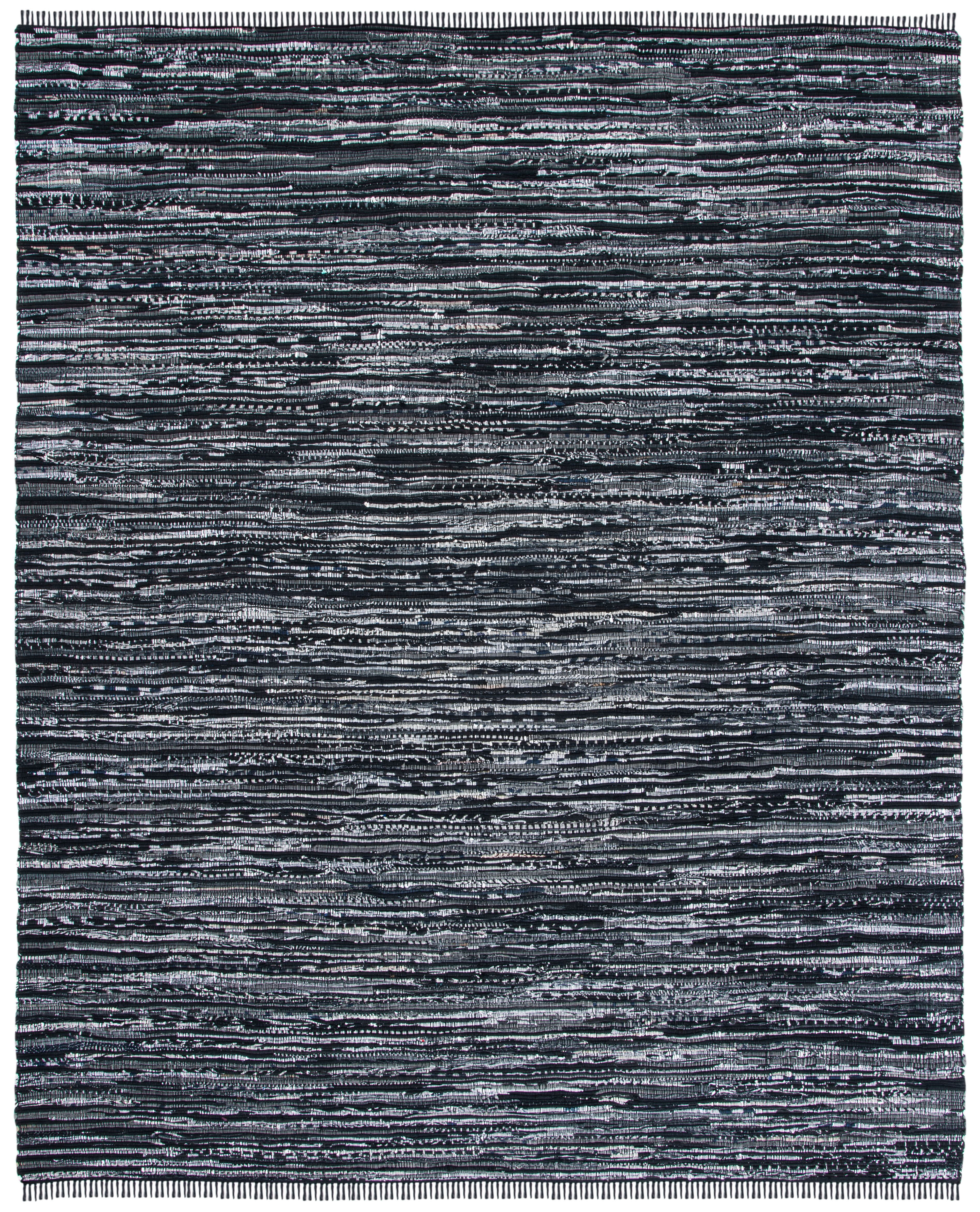 Free Shipping! Safavieh Rag Robynne Striped Cotton Area Rug Black 9' x ...