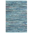 thumbnail image 1 of SAFAVIEH Rag Robynne Striped Cotton Area Rug, Blue/Multi, 4' x 6', 1 of 10