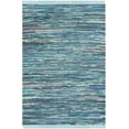 thumbnail image 1 of SAFAVIEH Rag Robynne Striped Cotton Area Rug, Blue/Multi, 5' x 8', 1 of 10