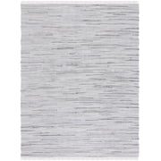 SAFAVIEH Rag Robynne Striped Cotton Area Rug, Grey, 10' x 14'