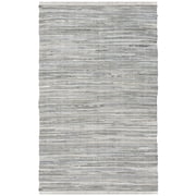 Safavieh Rag Robynne Striped Cotton Area Rug, Gray, 5' x 8'