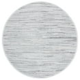 thumbnail image 1 of SAFAVIEH Rag Robynne Striped Cotton Area Rug, Grey, 8' x 8' Round, 1 of 10
