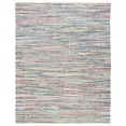 thumbnail image 1 of SAFAVIEH Rag Robynne Striped Cotton Area Rug, Grey/Multi, 10' x 14', 1 of 12