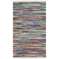 thumbnail image 1 of SAFAVIEH Rag Robynne Striped Cotton Area Rug, Grey/Multi, 3' x 5', 1 of 12
