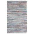 thumbnail image 1 of SAFAVIEH Rag Robynne Striped Cotton Area Rug, Grey/Multi, 5' x 8', 1 of 12