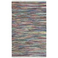 thumbnail image 1 of SAFAVIEH Rag Robynne Striped Cotton Area Rug, Grey/Multi, 6' x 9', 1 of 12
