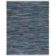 thumbnail image 1 of SAFAVIEH Rag Robynne Striped Cotton Area Rug, Ink/Multi, 10' x 14', 1 of 14