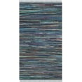 thumbnail image 1 of SAFAVIEH Rag Robynne Striped Cotton Area Rug, Ink/Multi, 3' x 5', 1 of 14