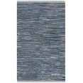 thumbnail image 1 of SAFAVIEH Rag Robynne Striped Cotton Area Rug, Ink/Multi, 5' x 8', 1 of 14