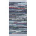 thumbnail image 1 of SAFAVIEH Rag Robynne Striped Cotton Area Rug, Purple/Multi, 2'6" x 4', 1 of 11