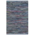 thumbnail image 1 of SAFAVIEH Rag Robynne Striped Cotton Area Rug, Purple/Multi, 4' x 6', 1 of 10