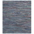 thumbnail image 1 of SAFAVIEH Rag Robynne Striped Cotton Area Rug, Purple/Multi, 6' x 6' Square, 1 of 10