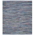 thumbnail image 1 of SAFAVIEH Rag Robynne Striped Cotton Area Rug, Purple/Multi, 8' x 10', 1 of 10