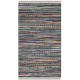 thumbnail image 1 of SAFAVIEH Rag Robynne Striped Cotton Area Rug, Rust/Multi, 3' x 5', 1 of 11