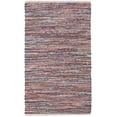 thumbnail image 1 of SAFAVIEH Rag Robynne Striped Cotton Area Rug, Rust/Multi, 5' x 8', 1 of 11