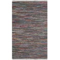 thumbnail image 1 of SAFAVIEH Rag Robynne Striped Cotton Area Rug, Rust/Multi, 6' x 9', 1 of 11