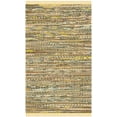 thumbnail image 1 of SAFAVIEH Rag Robynne Striped Cotton Area Rug, Yellow/Multi, 3' x 5', 1 of 12