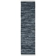 thumbnail image 1 of SAFAVIEH Rag Robynne Striped Cotton Runner Rug, Black, 2'3" x 5', 1 of 11