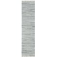 thumbnail image 1 of SAFAVIEH Rag Robynne Striped Cotton Runner Rug, Grey, 2'3" x 14', 1 of 7