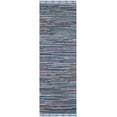 thumbnail image 1 of SAFAVIEH Rag Robynne Striped Cotton Runner Rug, Purple/Multi, 2'3" x 7', 1 of 10
