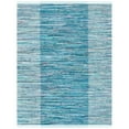 thumbnail image 1 of SAFAVIEH Rag Romeo Striped Fringe Cotton Area Rug, Light Blue/Grey, 4' x 6', 1 of 10