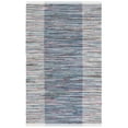 thumbnail image 1 of SAFAVIEH Rag Romeo Striped Fringe Cotton Area Rug, Purple/Blue, 3' x 5', 1 of 8