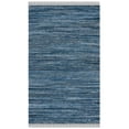 thumbnail image 1 of SAFAVIEH Rag Rug Lacework Distressed Area Rug, Blue/Black, 6' x 9', 1 of 11