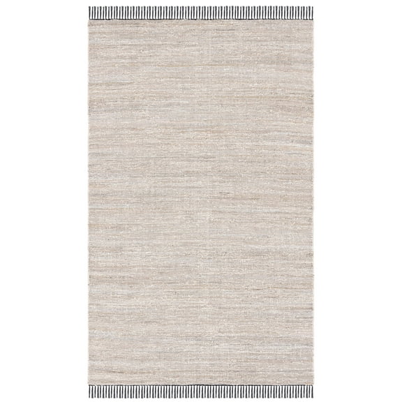 SAFAVIEH Rag Rug Lacework Distressed Area Rug, Ivory/Black, 3' x 5'