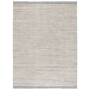 SAFAVIEH Rag Rug LACEWORK Distressed Area Rug, Ivory/Black, 8' x 10'