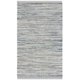 thumbnail image 1 of SAFAVIEH Rag Rug Lacework Distressed Area Rug, Light Blue/Black, 6' x 9', 1 of 10