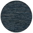 thumbnail image 1 of SAFAVIEH Rag Rug Lacework Distressed Area Rug, Navy/Black, 6' x 6' Round, 1 of 10