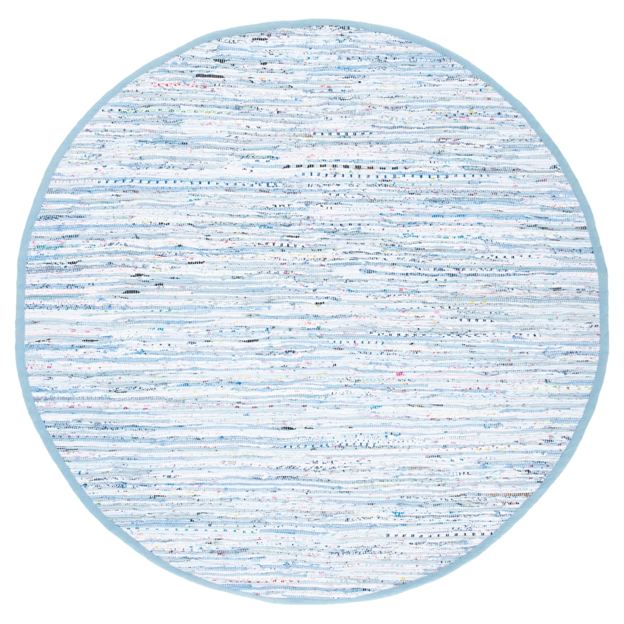 SAFAVIEH Rag Rug RAR125A Handwoven Light Blue /Multi Rug