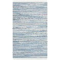 thumbnail image 1 of SAFAVIEH Rag Skylar Striped Cotton Area Rug, Light Blue/Multi, 2'6" x 4', 1 of 5