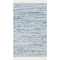 thumbnail image 1 of SAFAVIEH Rag Skylar Striped Cotton Area Rug, Light Blue/Multi, 2' x 3', 1 of 5